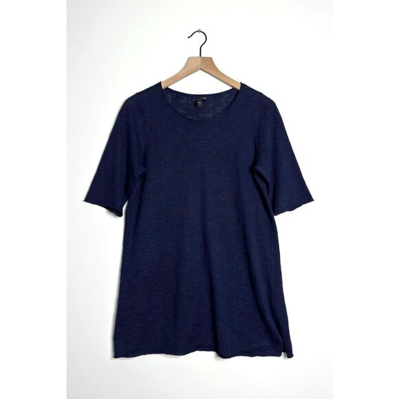 EILEEN FISHER Organic Linen Cotton Knit Top